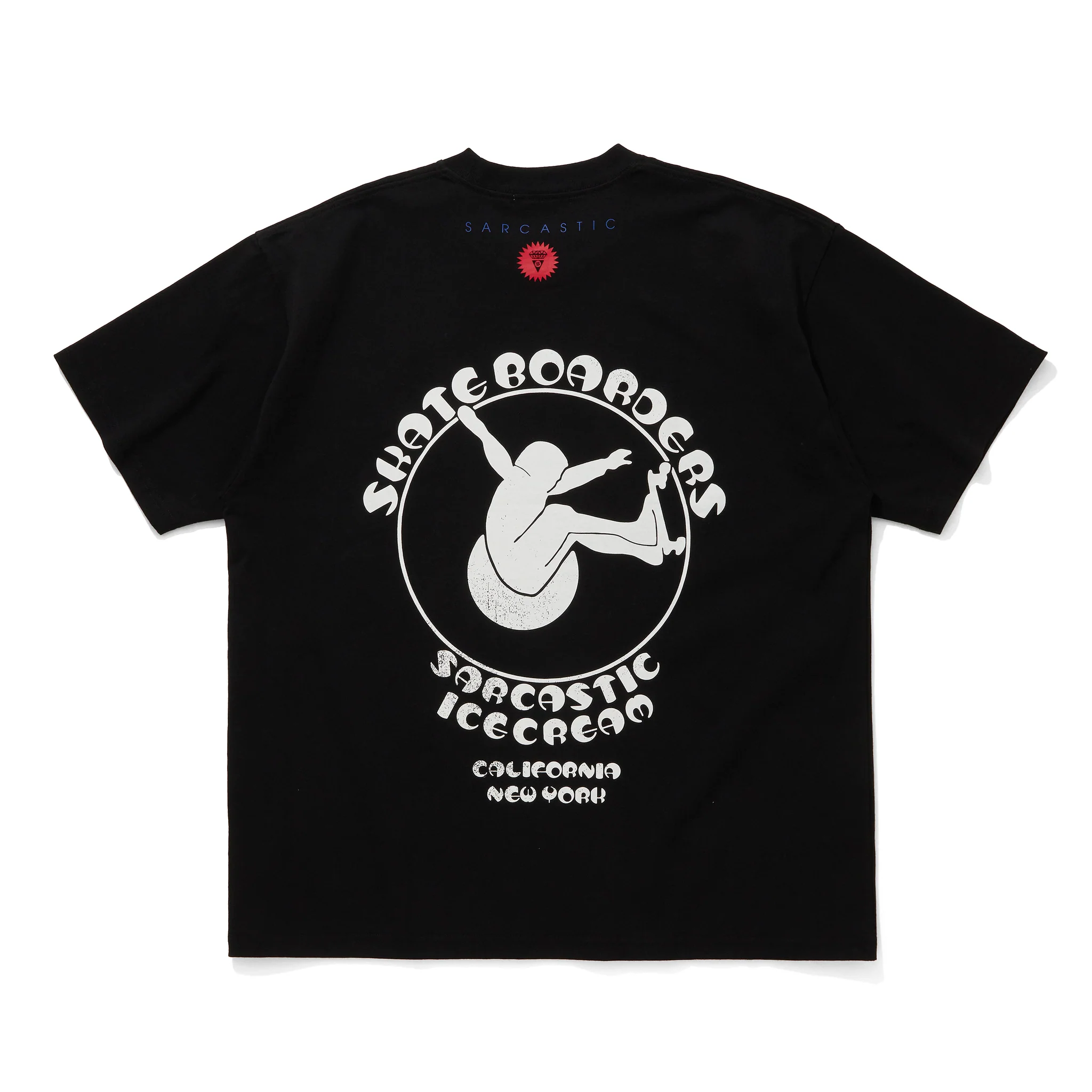 ICECREAM x SARCASTIC COTTON T-SHIRT SKATE BOARDERS