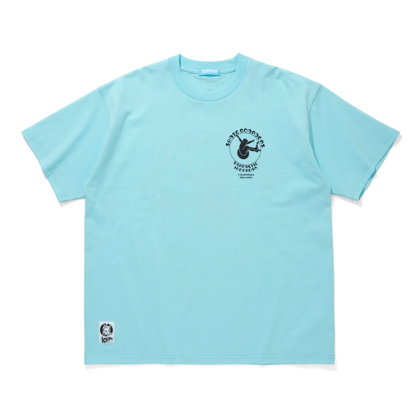 ICECREAM x SARCASTIC COTTON T-SHIRT SKATE BOARDERS