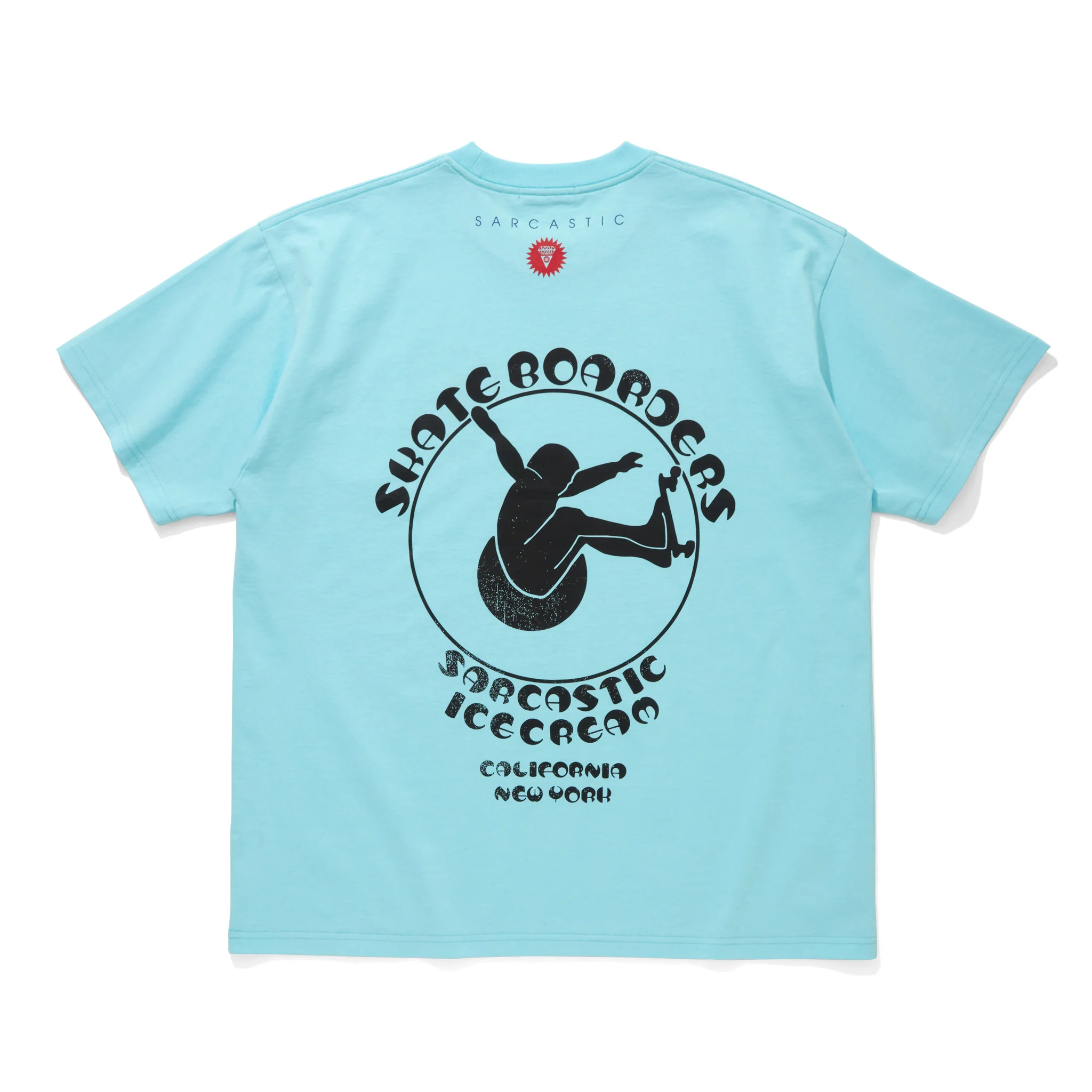 ICECREAM x SARCASTIC COTTON T-SHIRT SKATE BOARDERS