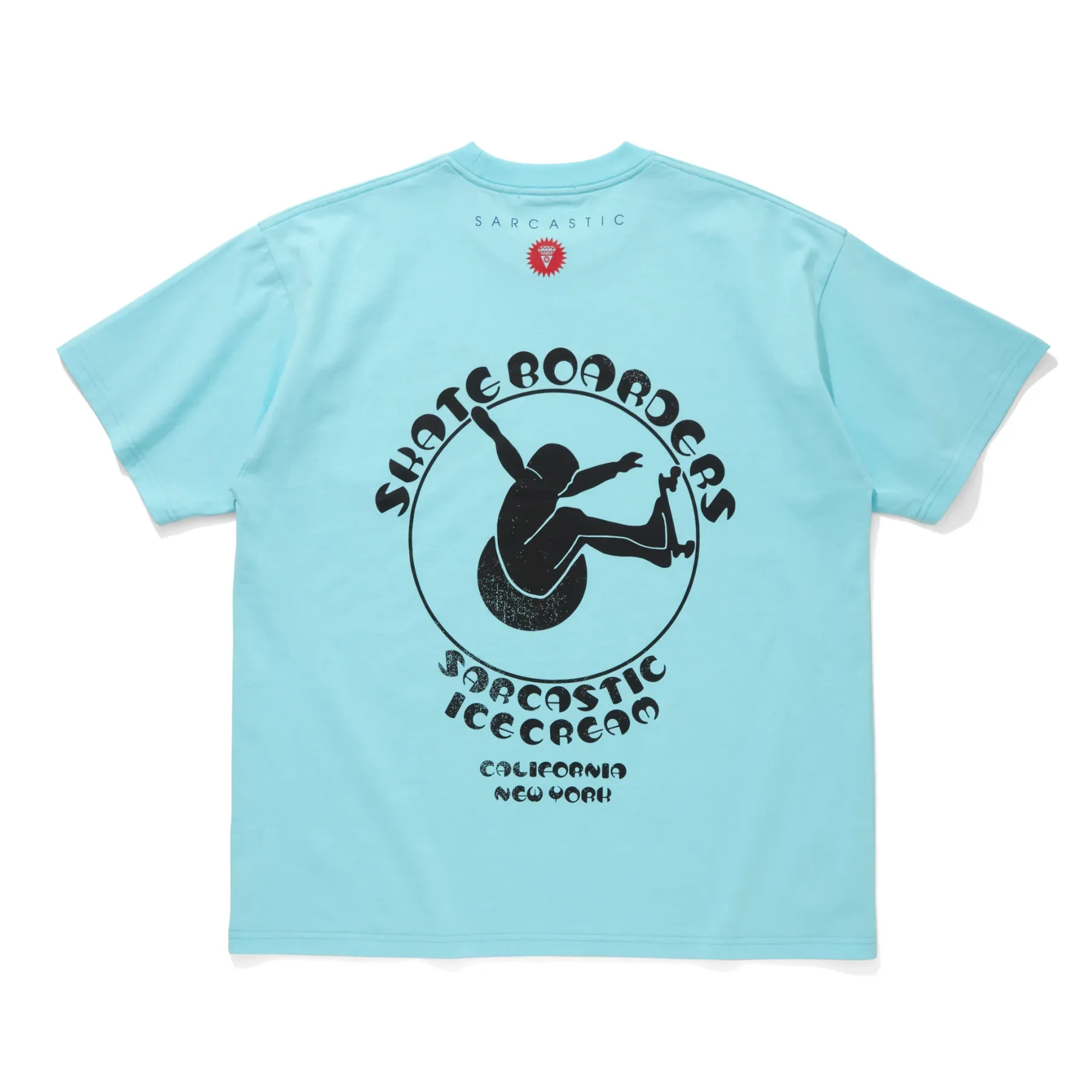 ICECREAM x SARCASTIC COTTON T-SHIRT SKATE BOARDERS