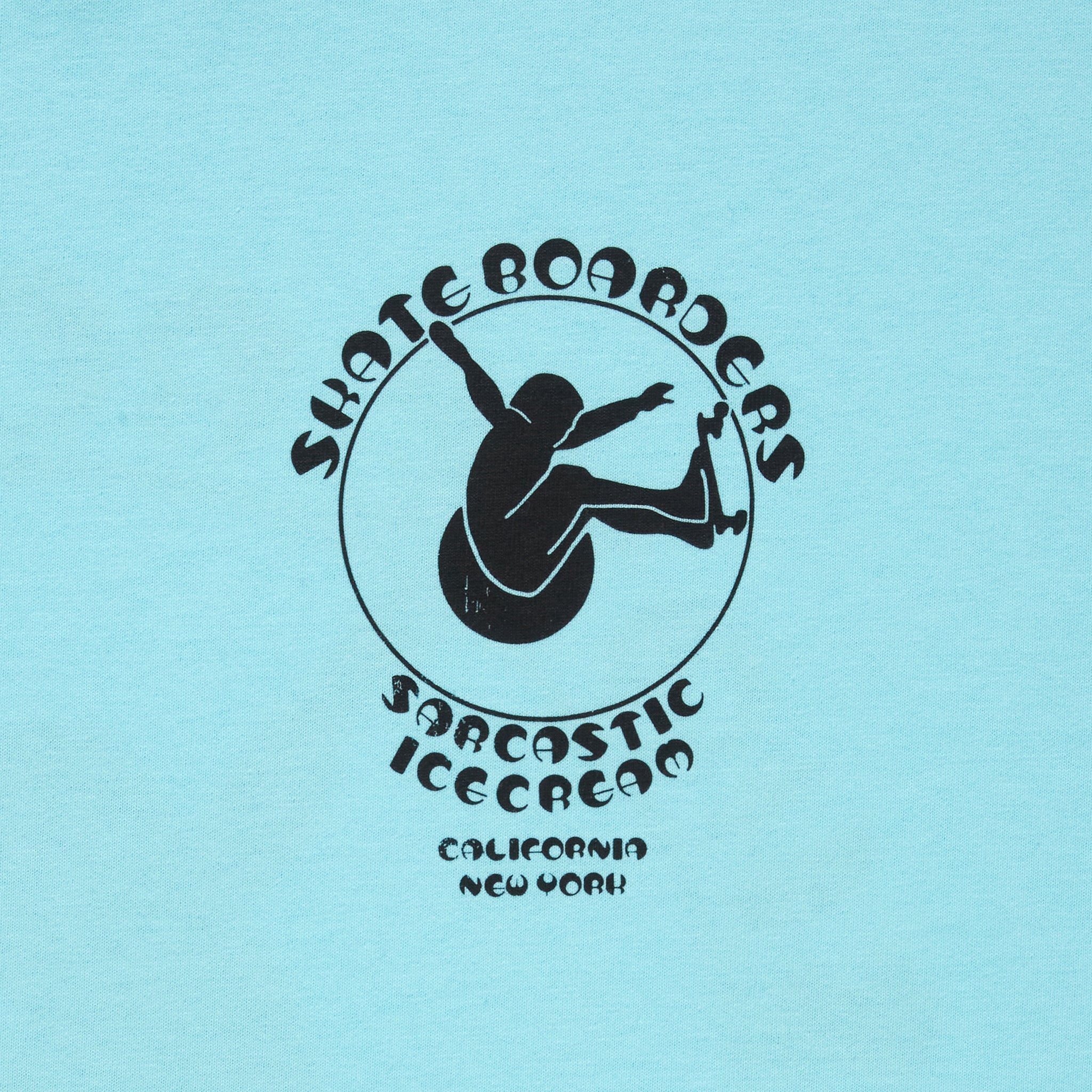 ICECREAM x SARCASTIC COTTON T-SHIRT SKATE BOARDERS