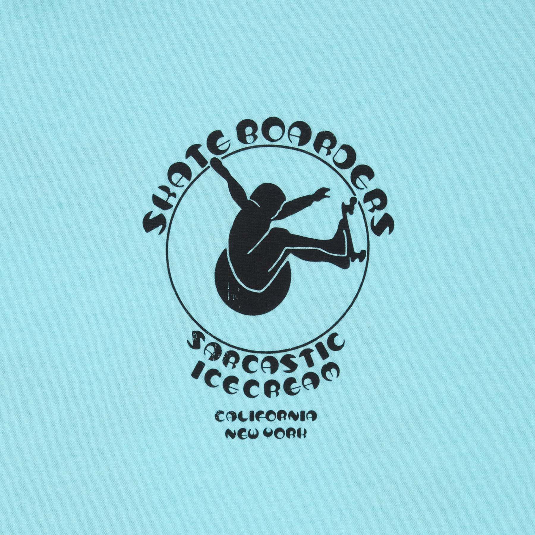 ICECREAM x SARCASTIC COTTON T-SHIRT SKATE BOARDERS