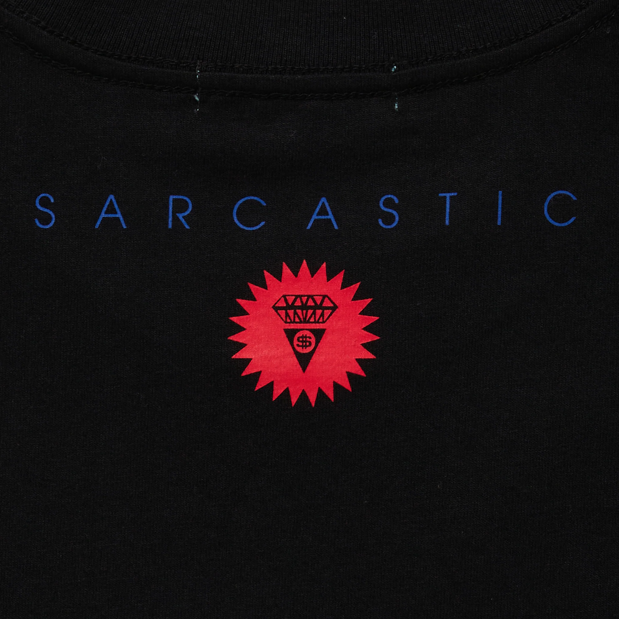 ICECREAM x SARCASTIC COTTON T-SHIRT SONIC DEVASTATION (BLACK)