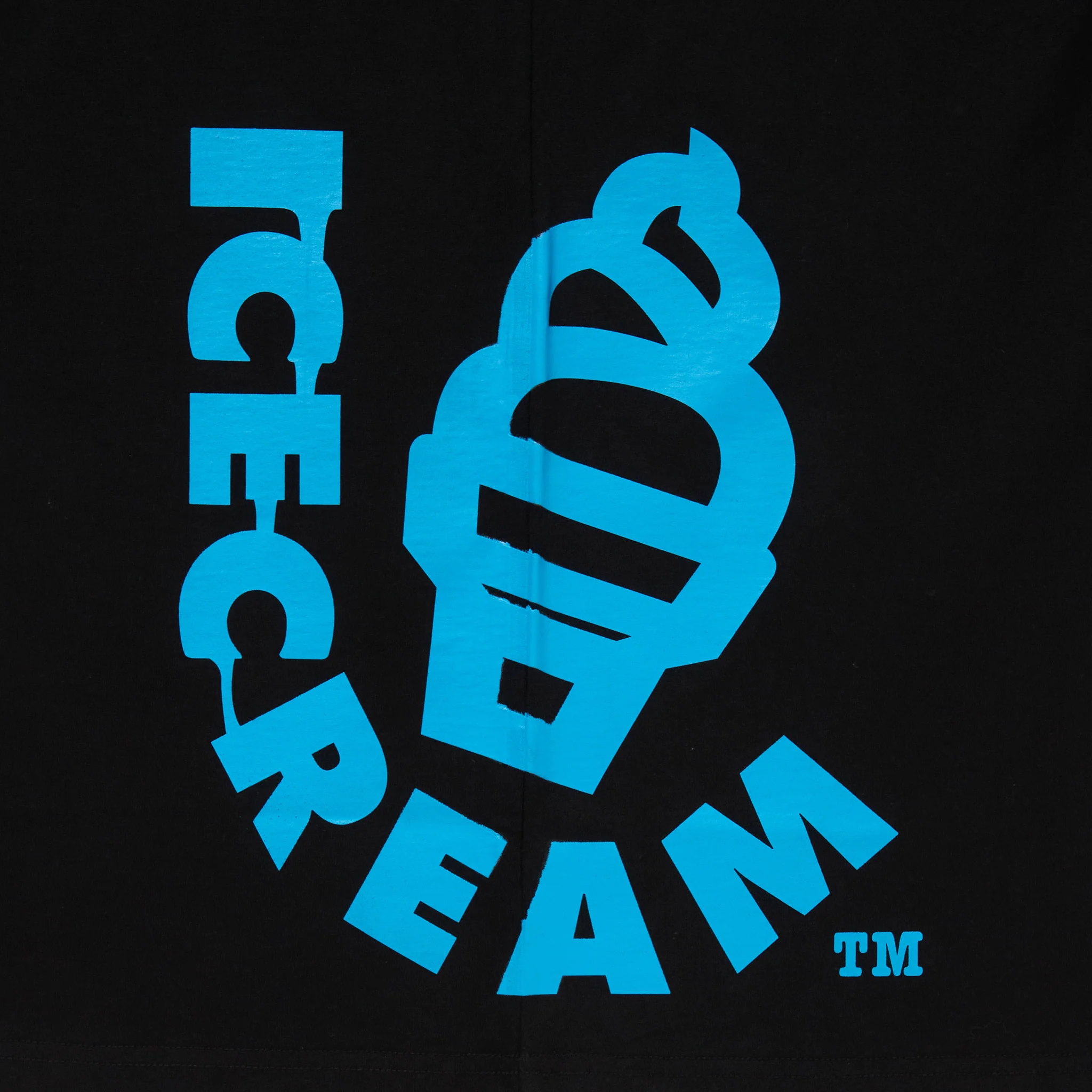 ICECREAM x SARCASTIC COTTON T-SHIRT SONIC DEVASTATION (BLACK)