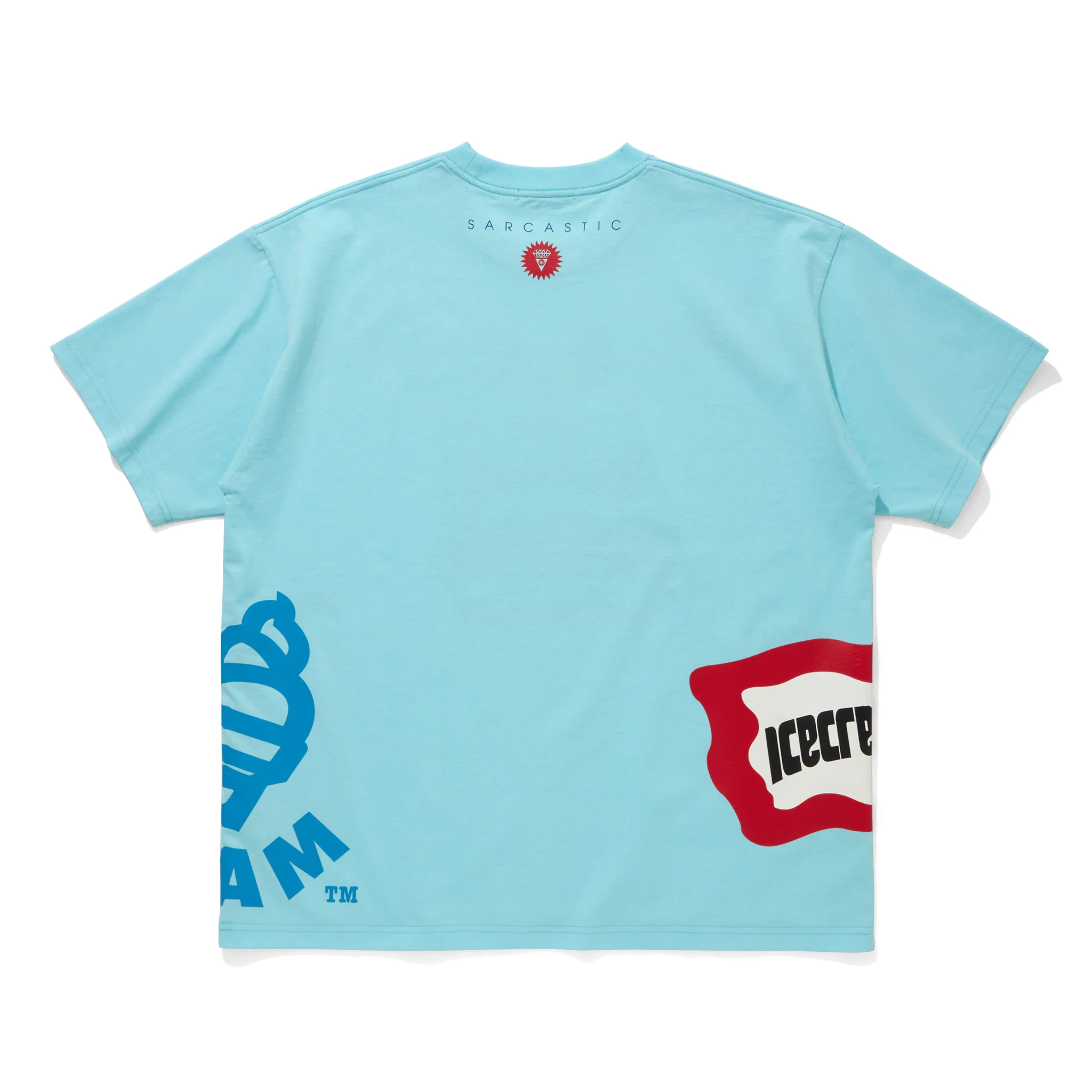 ICECREAM x SARCASTIC COTTON T-SHIRT SONIC DEVASTATION (BLUE)