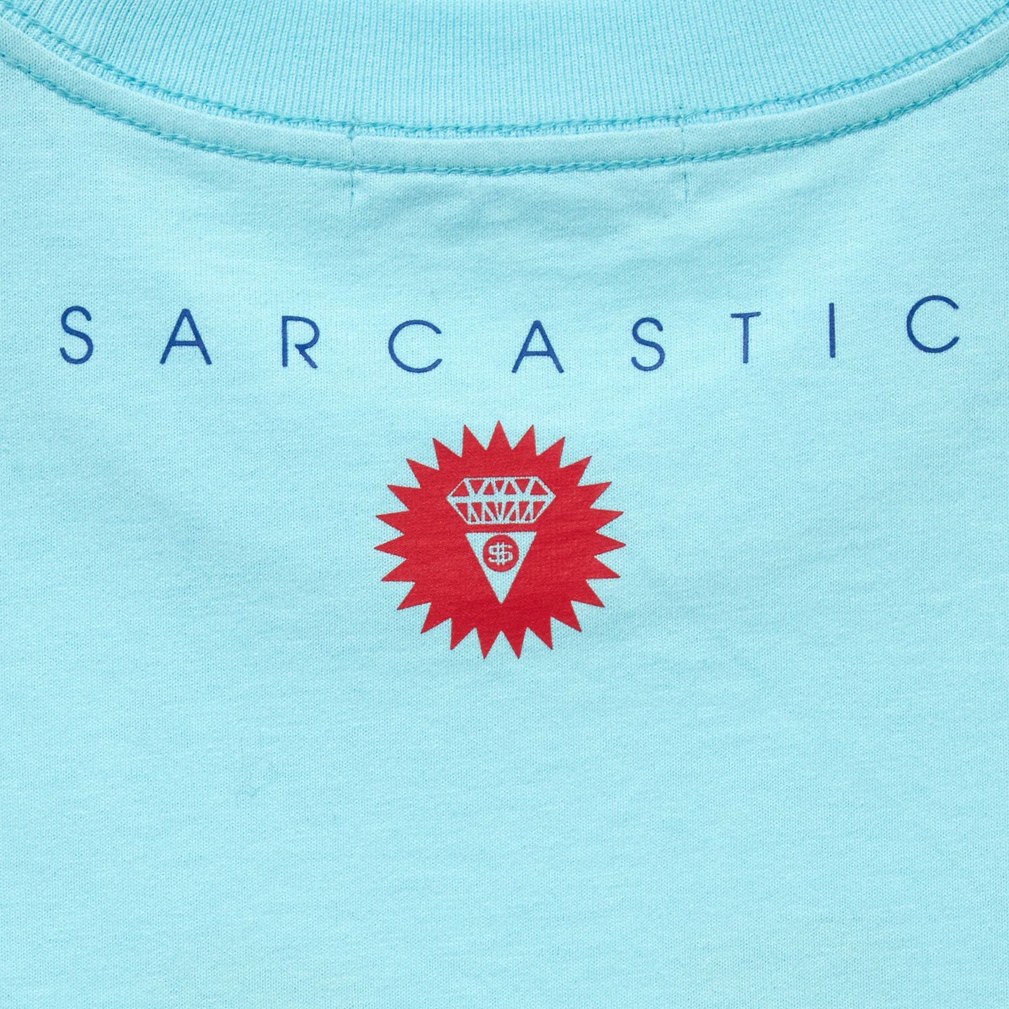 ICECREAM x SARCASTIC COTTON T-SHIRT SONIC DEVASTATION (BLUE)