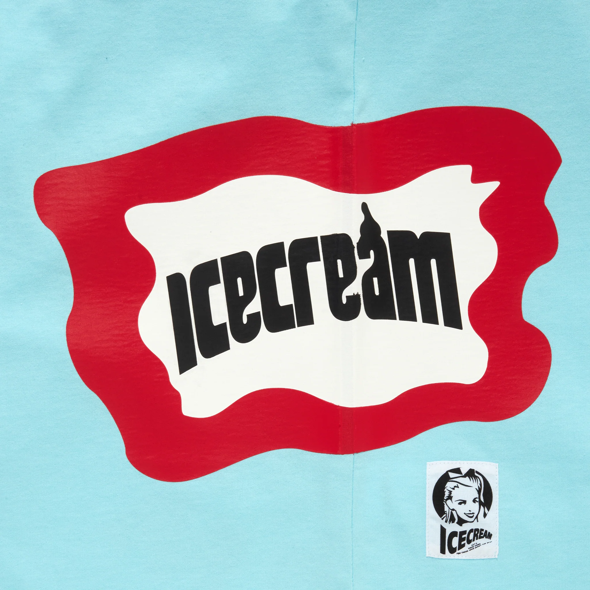 ICECREAM x SARCASTIC COTTON T-SHIRT SONIC DEVASTATION (BLUE)