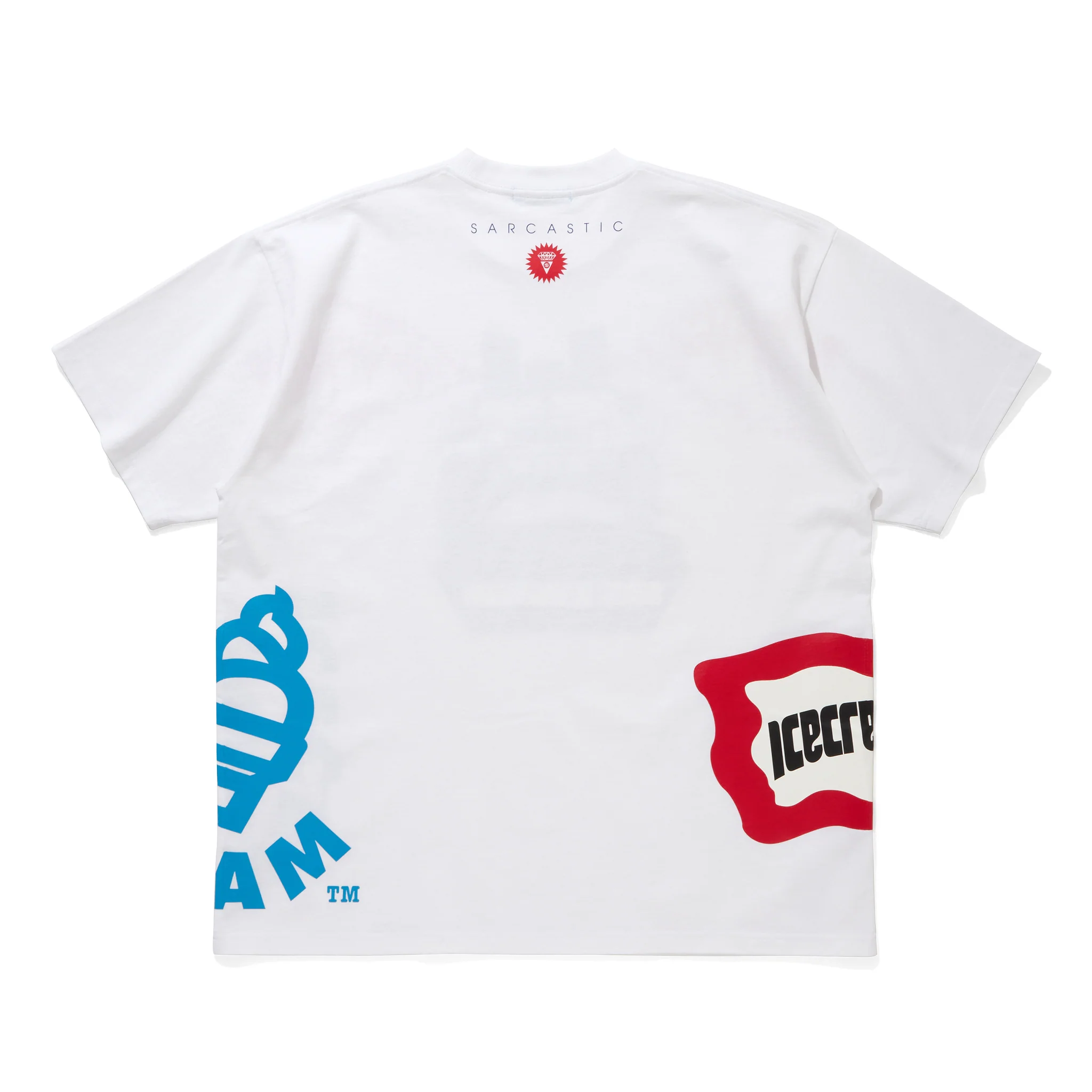 ICECREAM x SARCASTIC COTTON T-SHIRT SONIC DEVASTATION (WHITE)