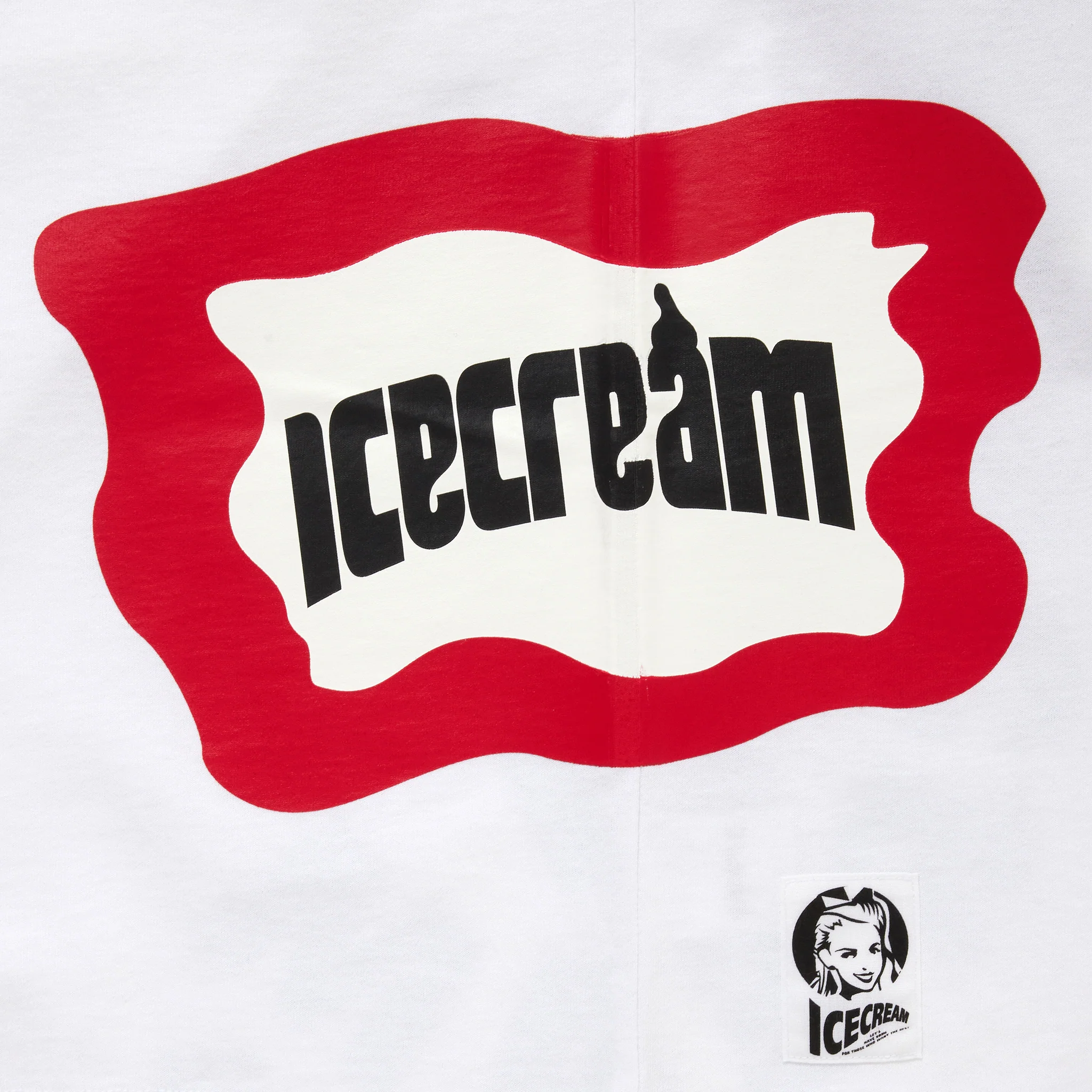 ICECREAM x SARCASTIC COTTON T-SHIRT SONIC DEVASTATION (WHITE)