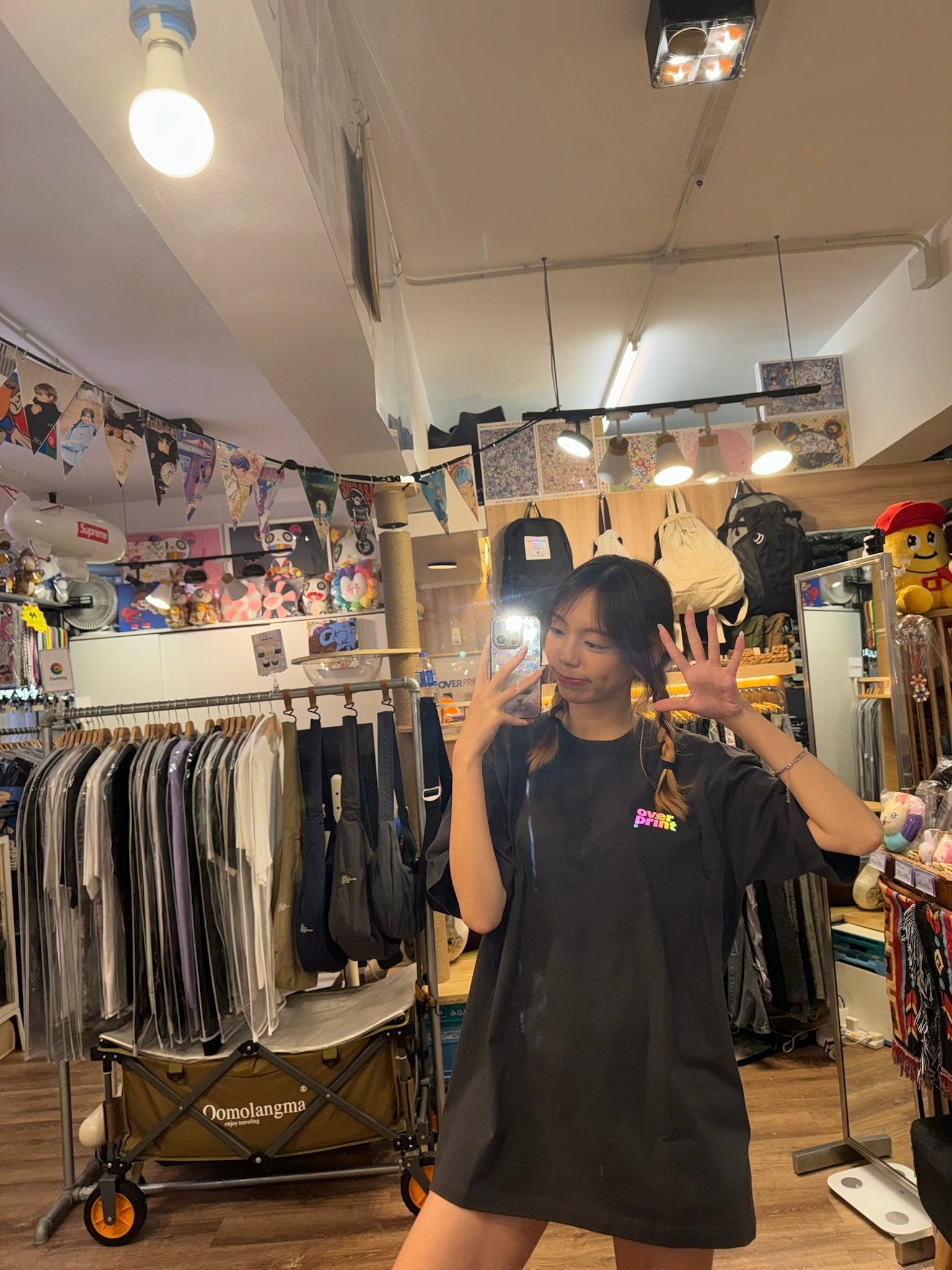 Over print OVER Tee (反光Logo)