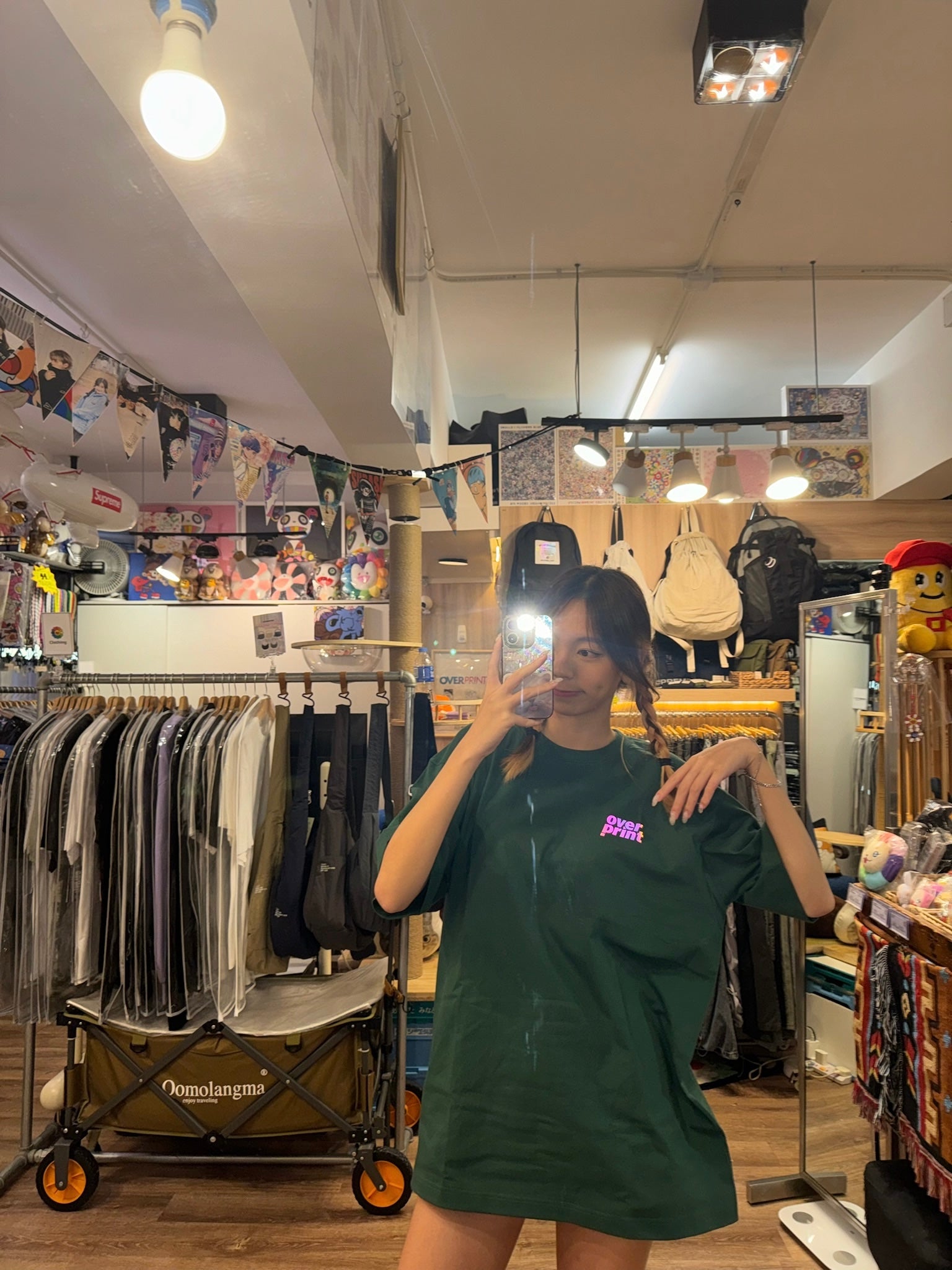 Over print OVER Tee (反光Logo)