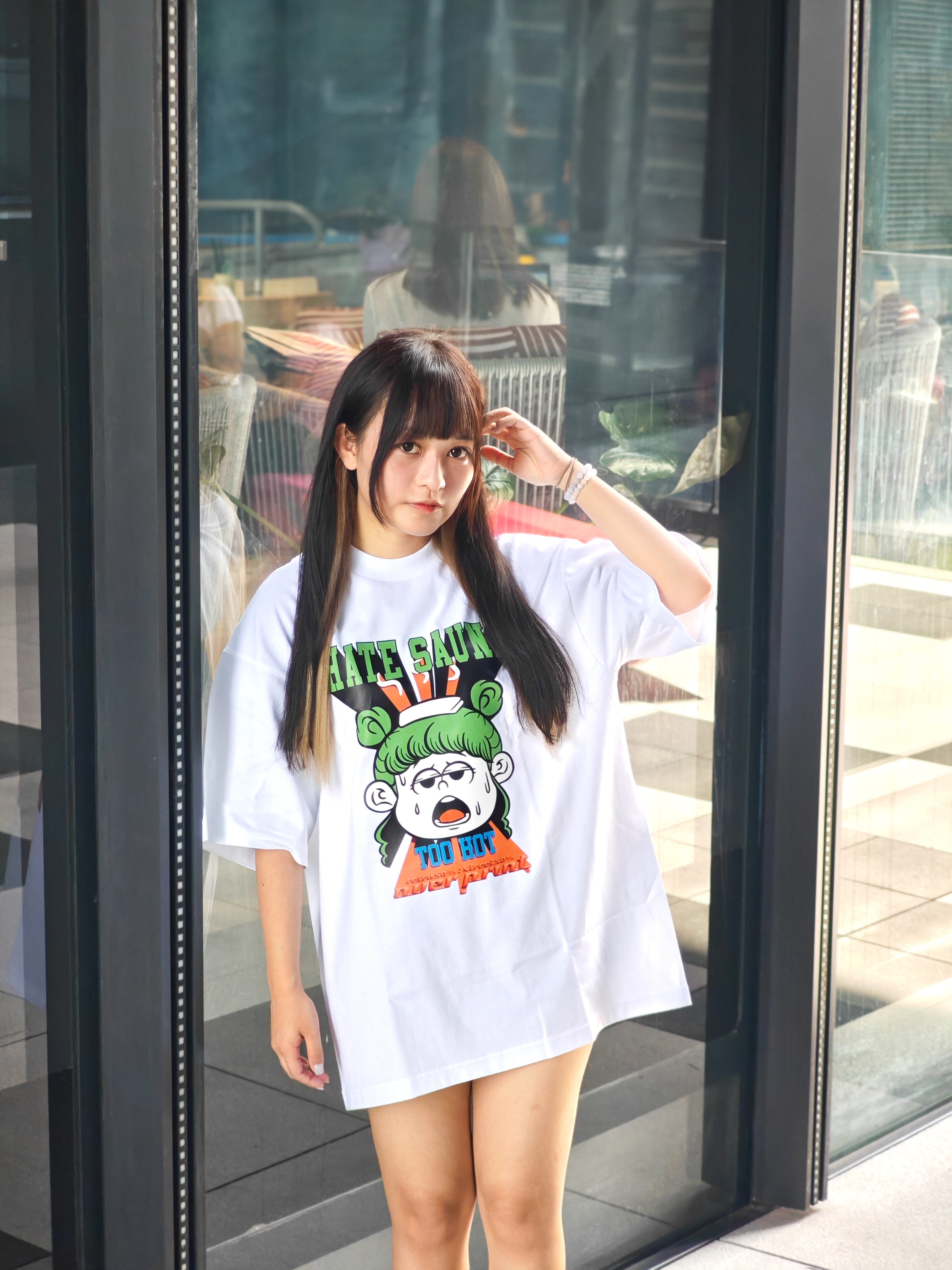 Over print Hate Sauna Tee