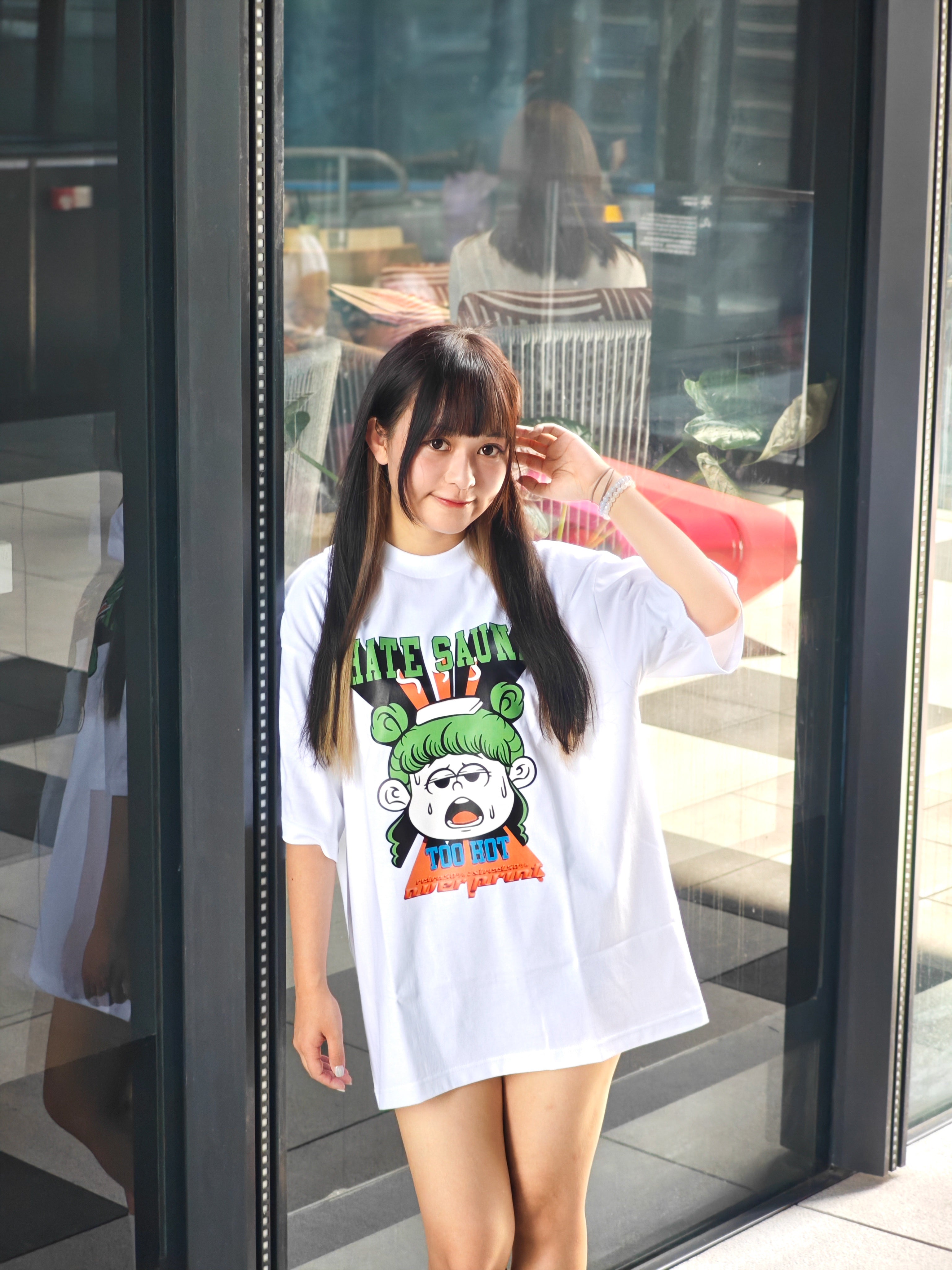 Over print Hate Sauna Tee