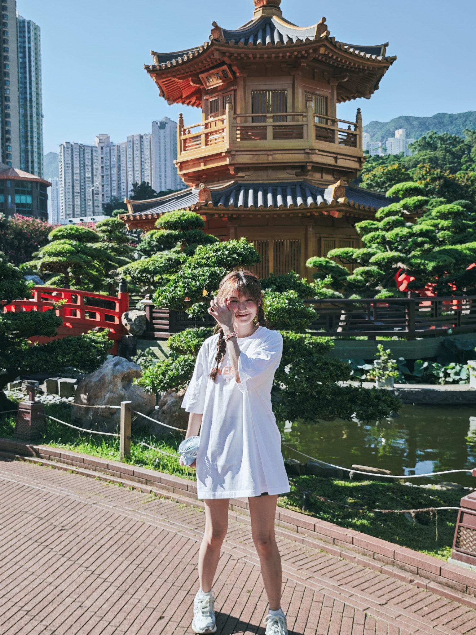 Over print Pop Art Tee Ver:20 (Pink/HK Ltd Colour) White Body