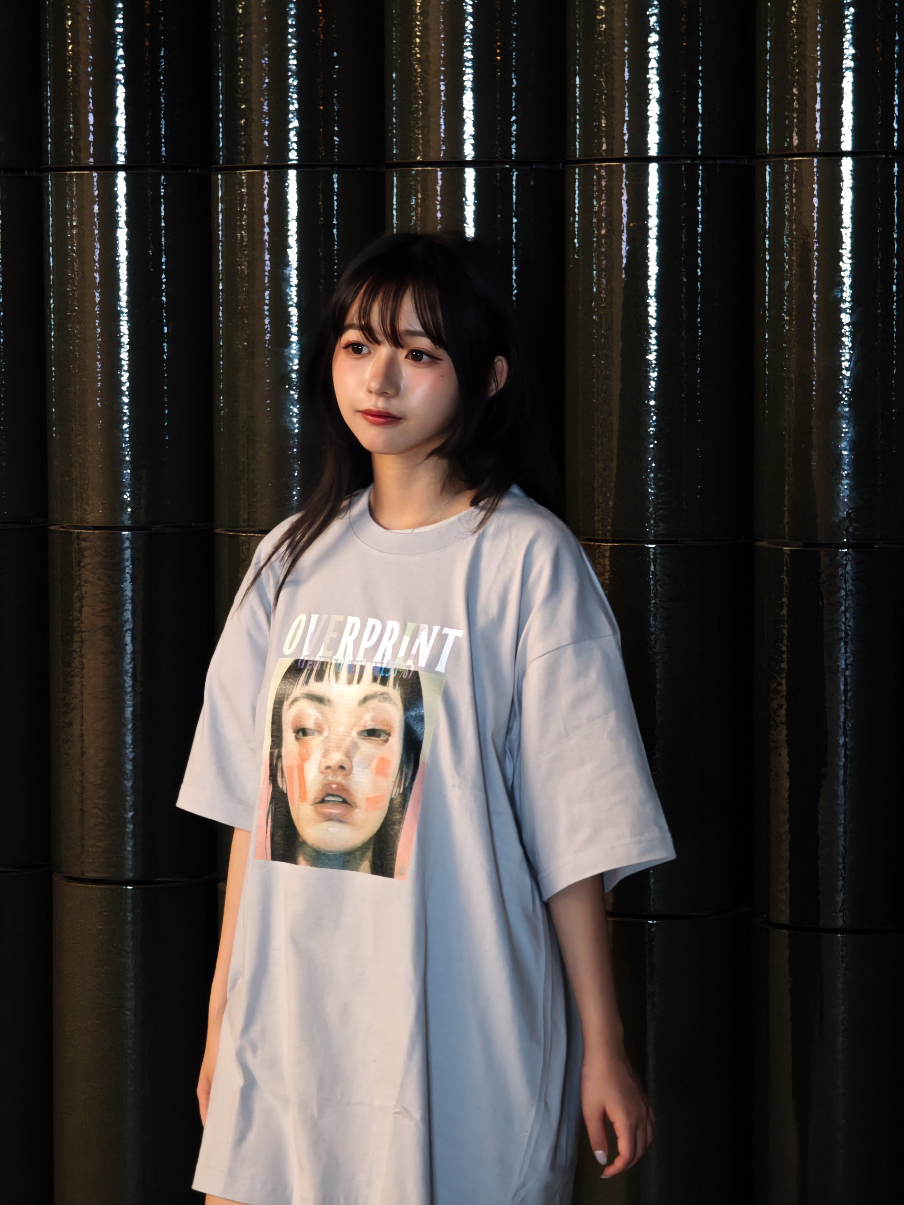Over print パン Tee