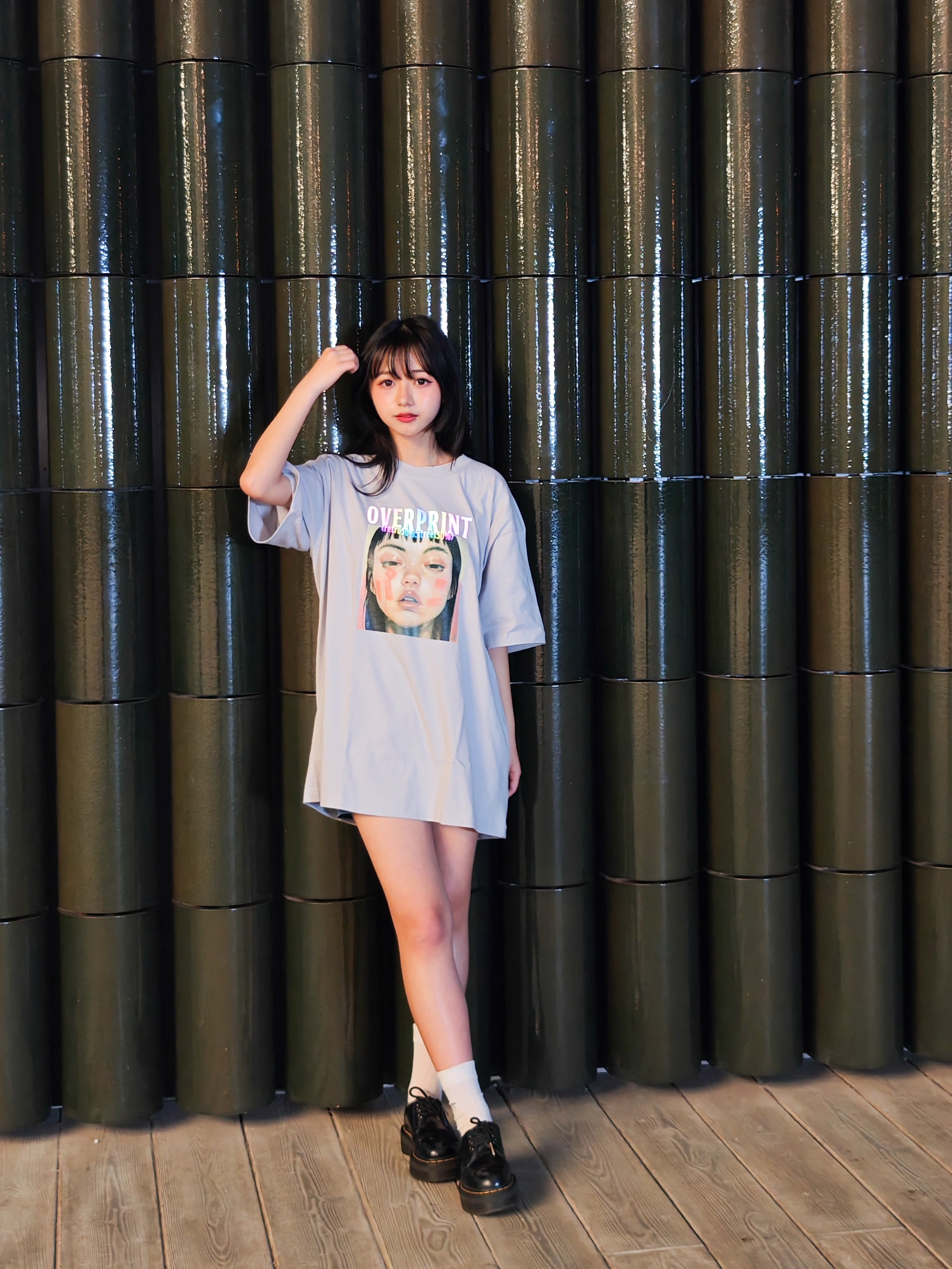 Over print パン Tee