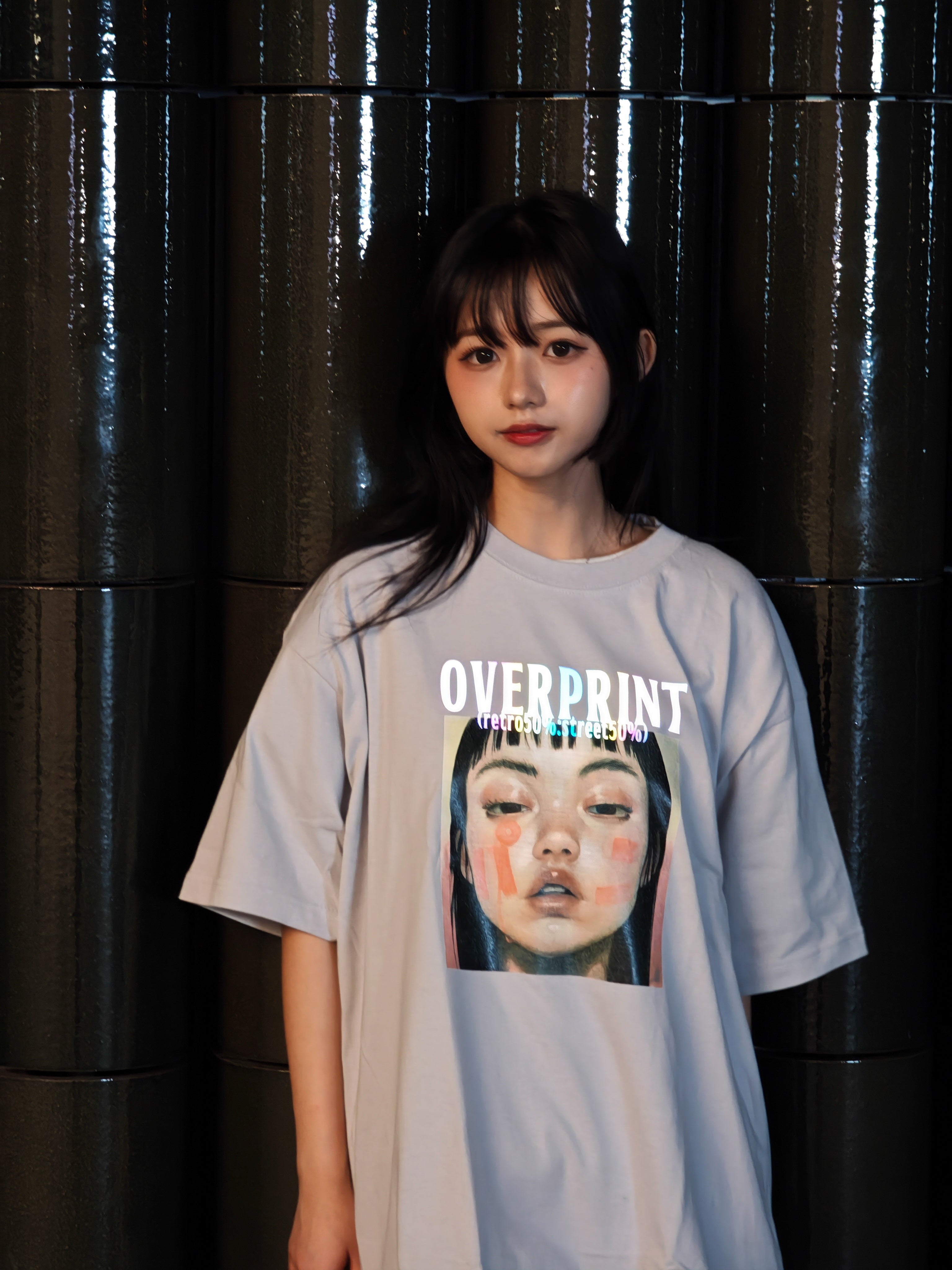Over print パン Tee