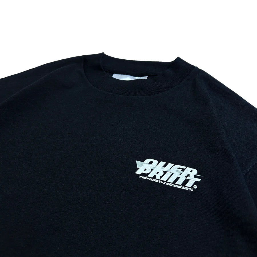 Over print Bag Girl Tee (Black)