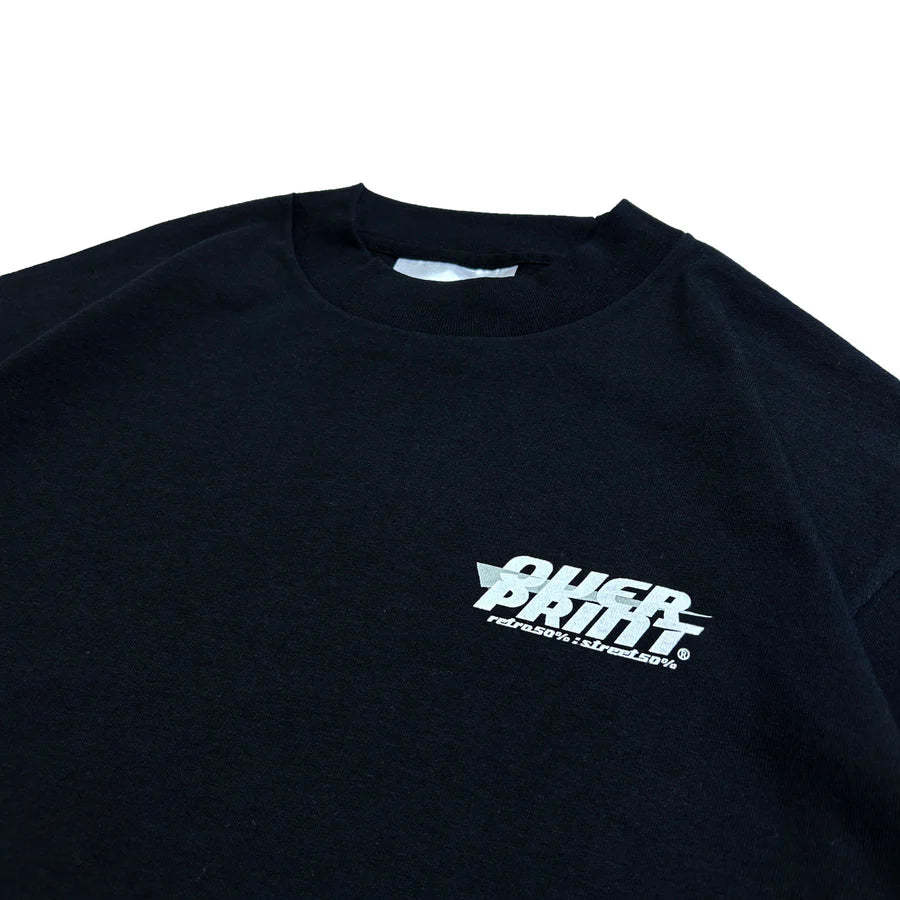 Over print Bag Girl Tee (Black)