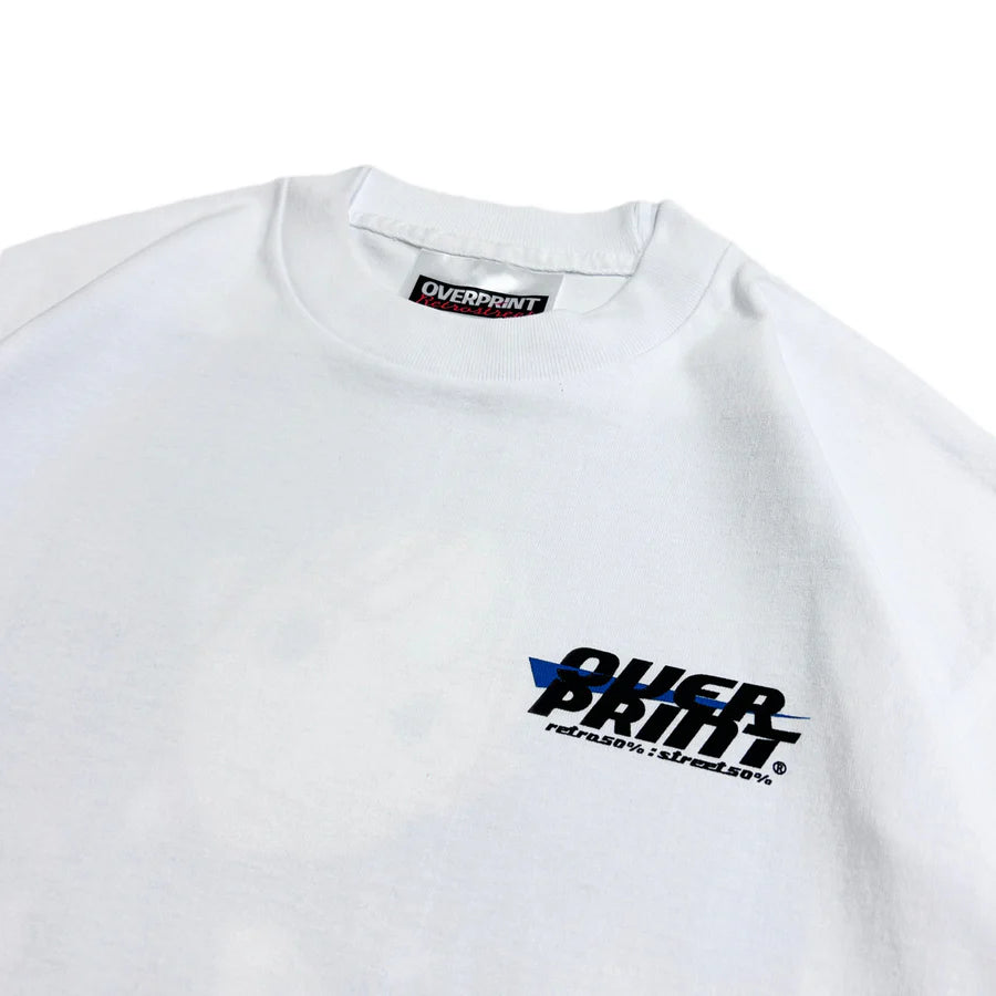 Over print Bag Girl Tee (White)