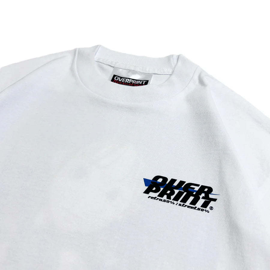 Over print Bag Girl Tee (White)