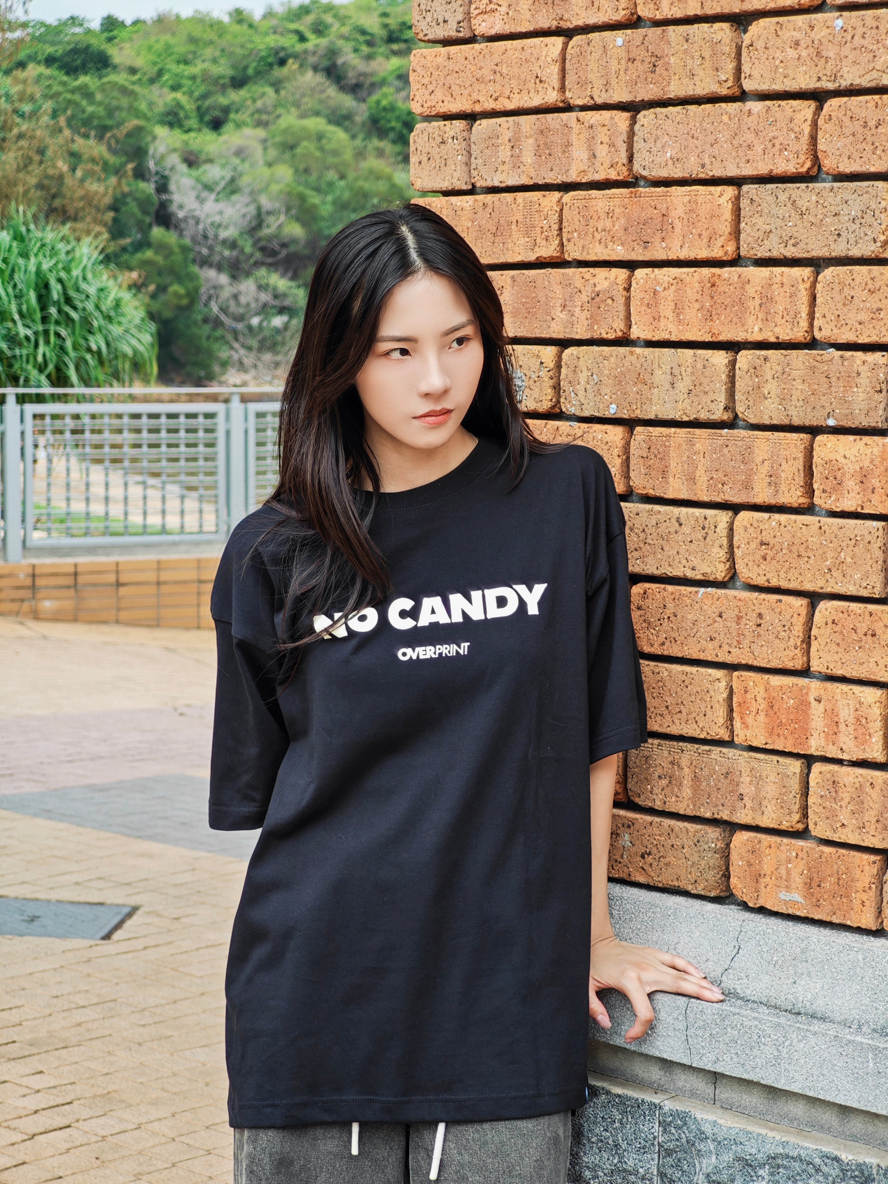 Over Print No Candy Tee