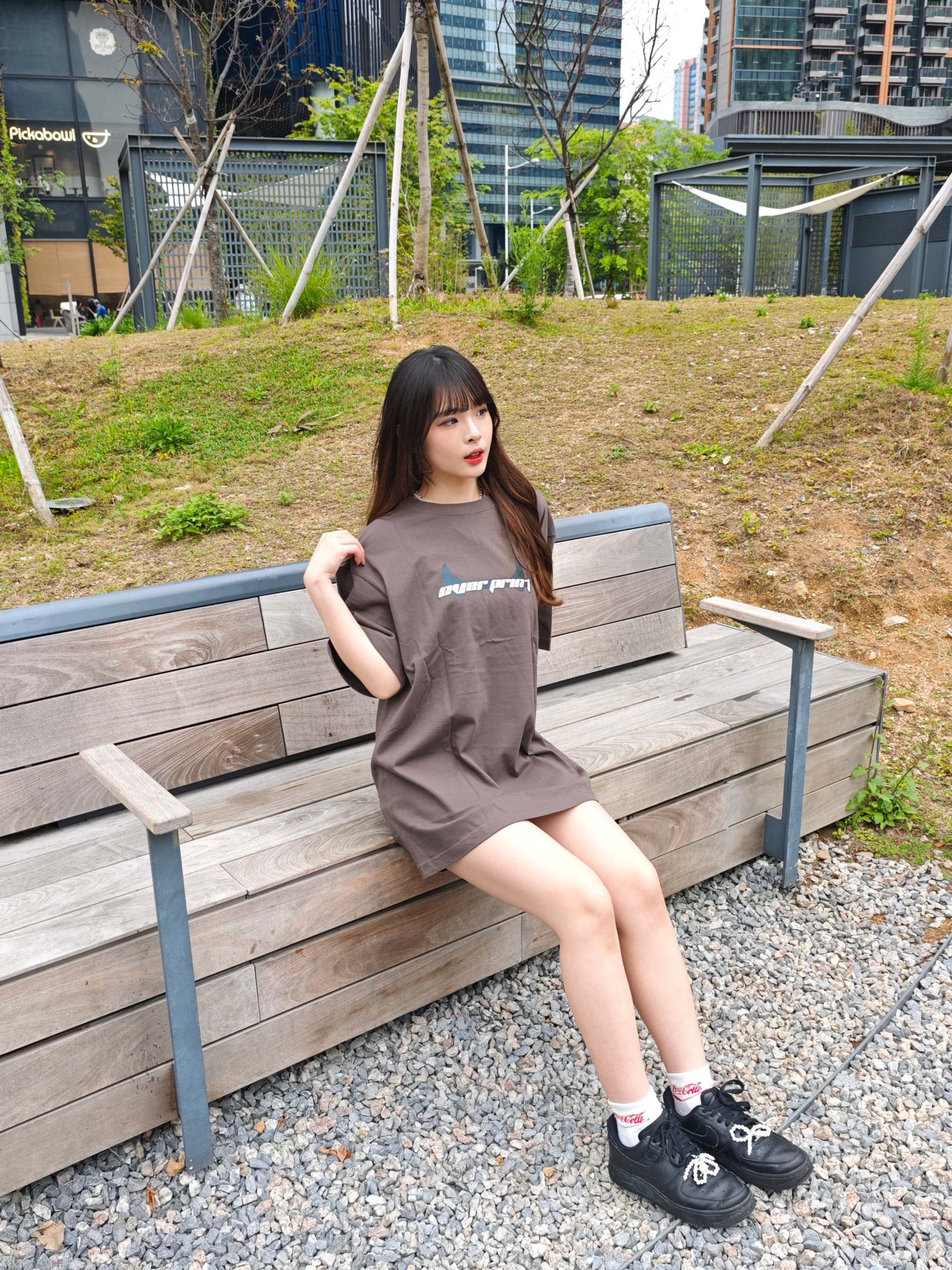 Over print Pop Art Tee Ver:18 (Silver:Brown Body)