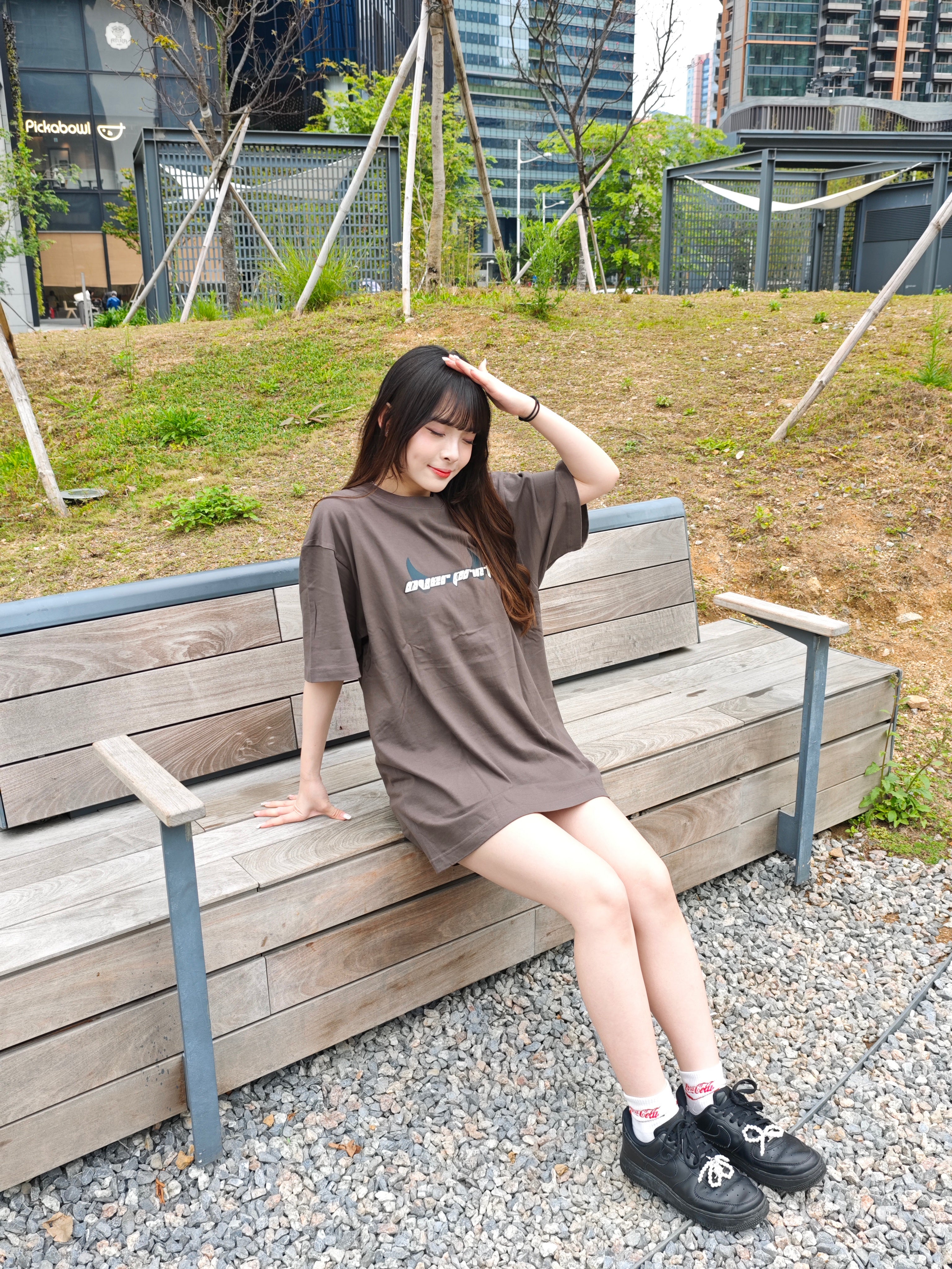 Over print Pop Art Tee Ver:18 (Silver:Brown Body)