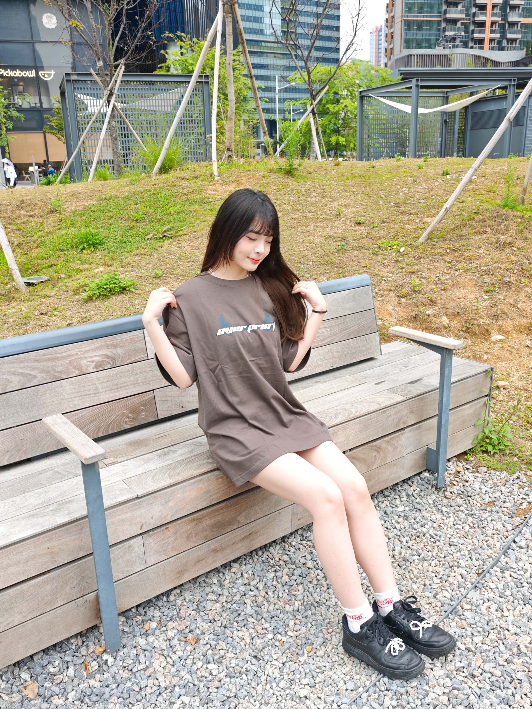 Over print Pop Art Tee Ver:18 (Silver:Brown Body)