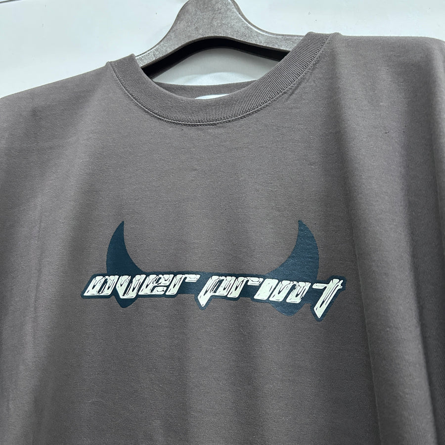 Over print Pop Art Tee Ver:18 (Silver:Brown Body)