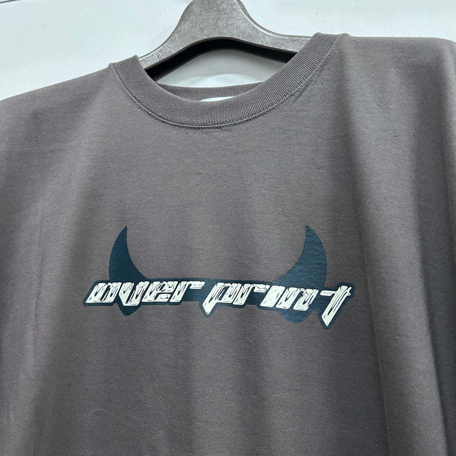 Over print Pop Art Tee Ver:18 (Silver:Brown Body)