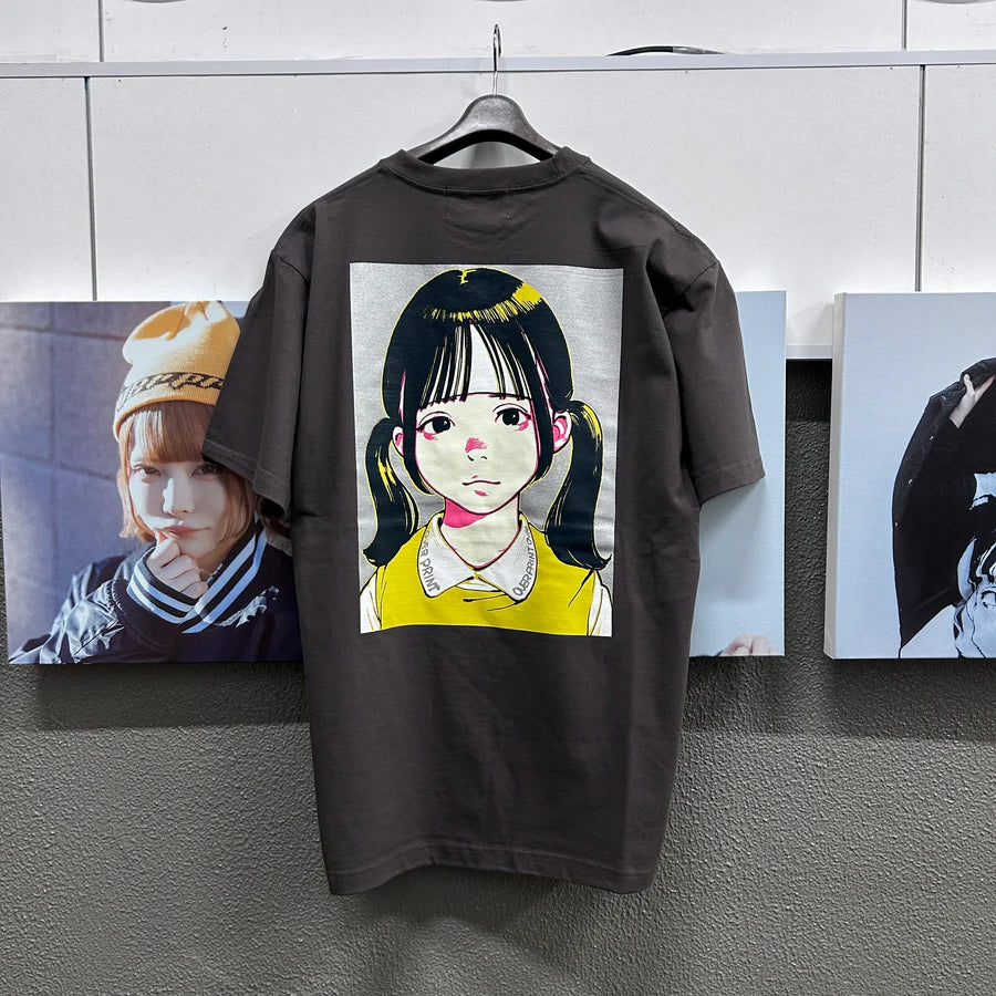 Over print Pop Art Tee Ver:18 (Silver:Brown Body)