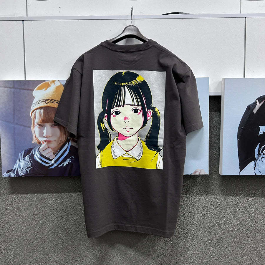 Over print Pop Art Tee Ver:18 (Silver:Brown Body)