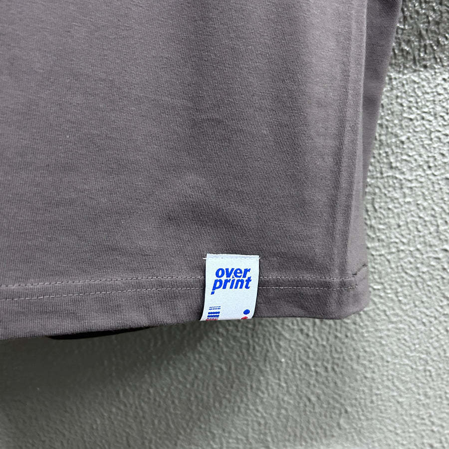 Over print Pop Art Tee Ver:18 (Silver:Brown Body)