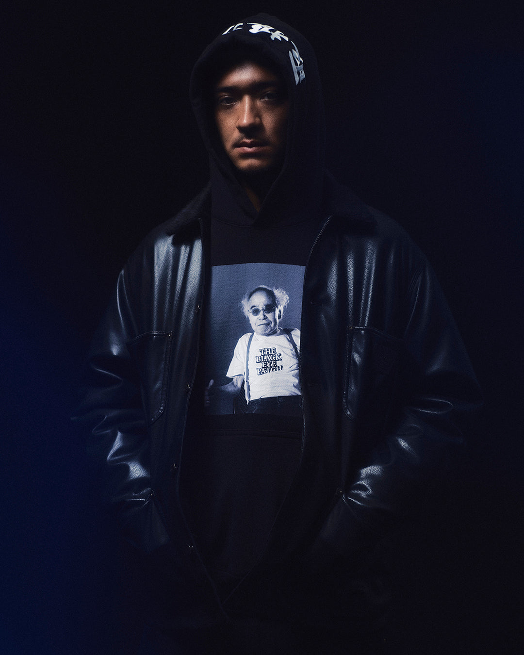 NOBUYOSHI ARAKI PORTRAIT HOODIE BLACK