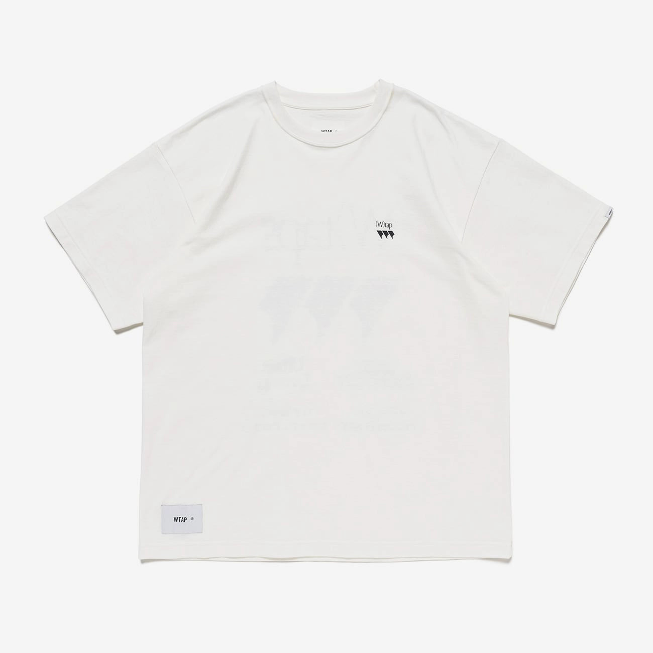 WTAPS OBJ 24SS COTTON Japanese loose casual round neck front and back printed short-sleeved T-shirt