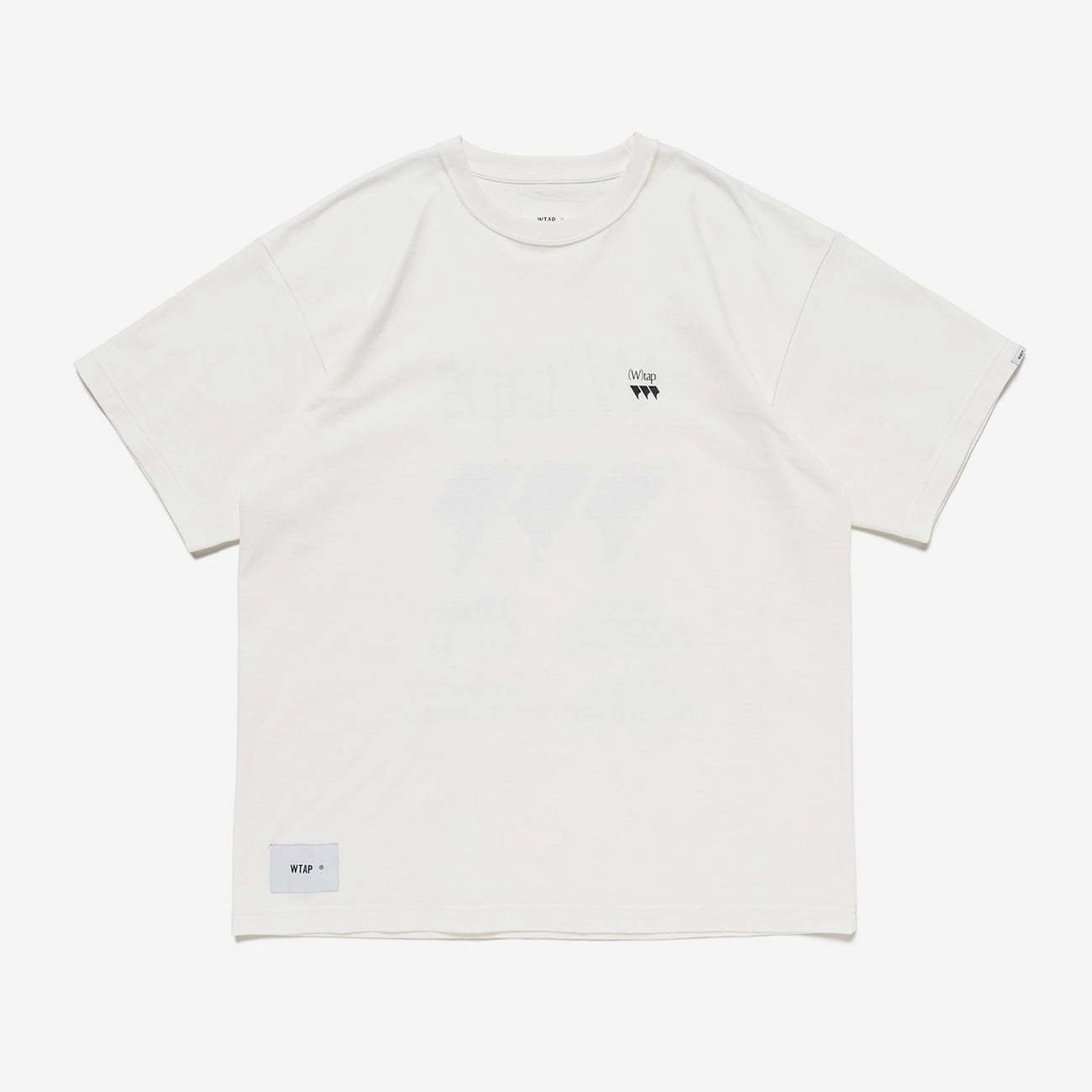 WTAPS OBJ 24SS COTTON Japanese loose casual round neck front and back printed short-sleeved T-shirt