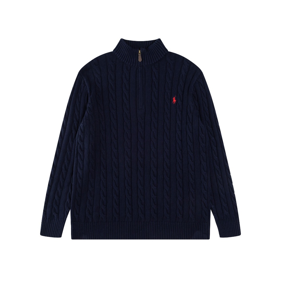 ラルフローレン公式フラッグシップストア FW25 ニット ハーフジップセーター、ユニセックス