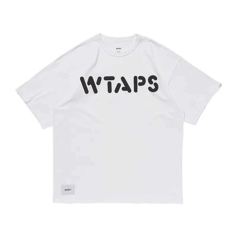 WTAPS OBJ 05/SS/COTTON. BOB logo chest print short-sleeved T-shirt 24SS