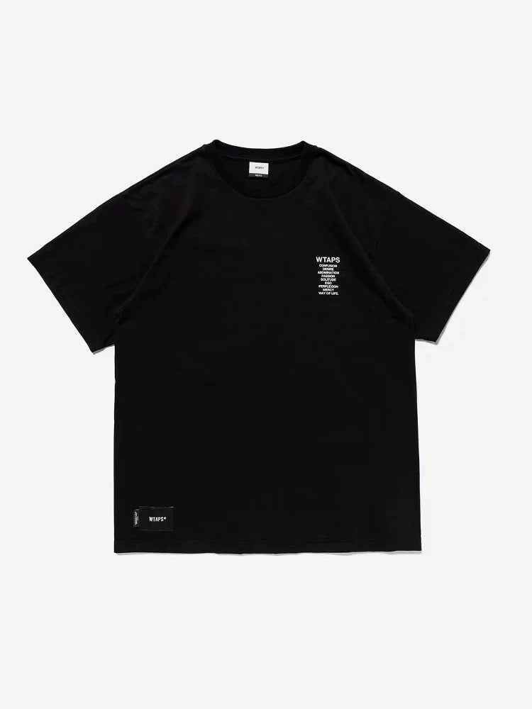 WTAPS letter printing hidden English LOGO short-sleeved OOTD casual th