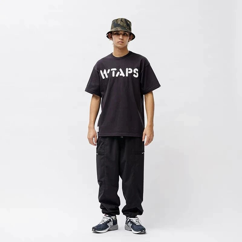 WTAPS OBJ 05/SS/COTTON. BOB logo chest print short-sleeved T-shirt 24SS