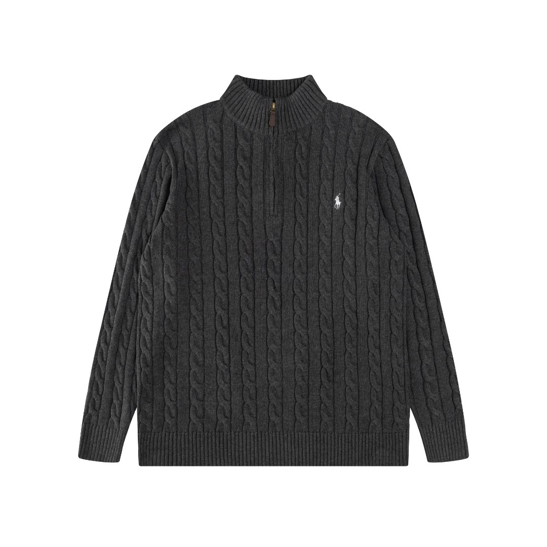 ラルフローレン公式フラッグシップストア FW25 ニット ハーフジップセーター、ユニセックス