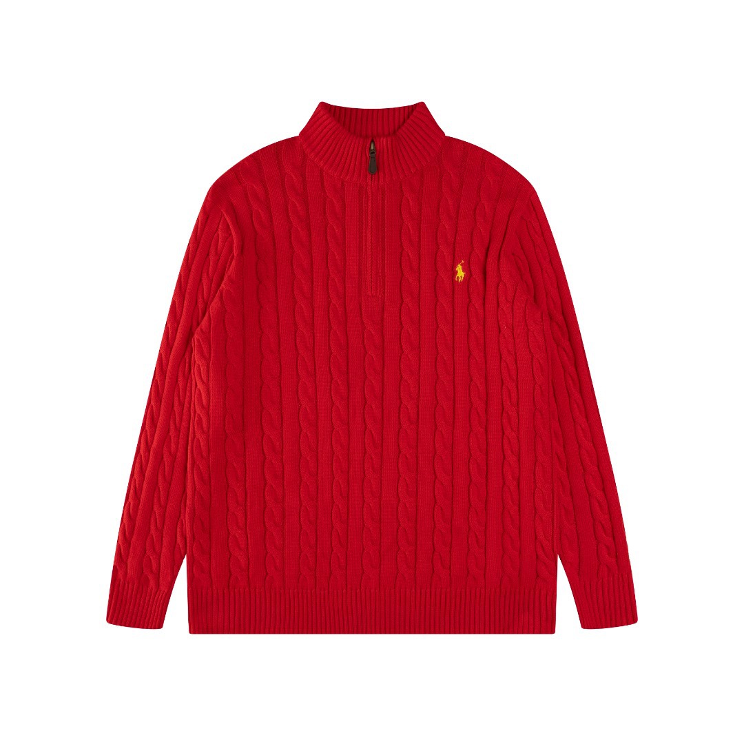 ラルフローレン公式フラッグシップストア FW25 ニット ハーフジップセーター、ユニセックス