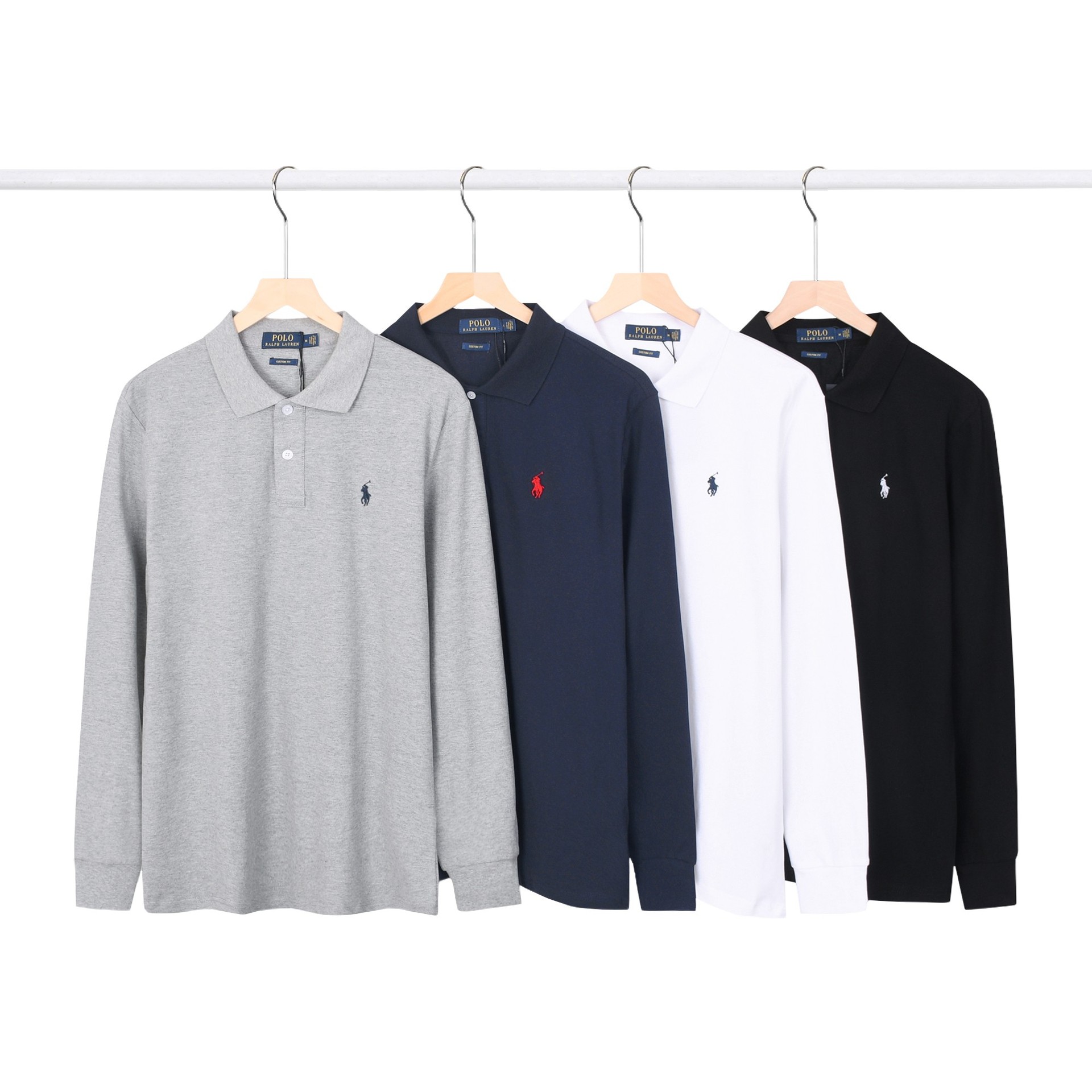ポロ ラルフローレン 襟付き 長袖 ポロシャツ