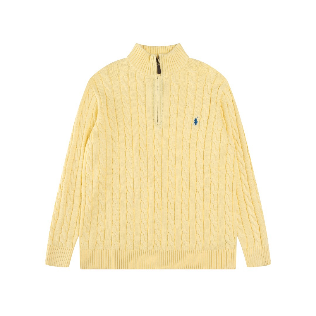 ラルフローレン公式フラッグシップストア FW25 ニット ハーフジップセーター、ユニセックス