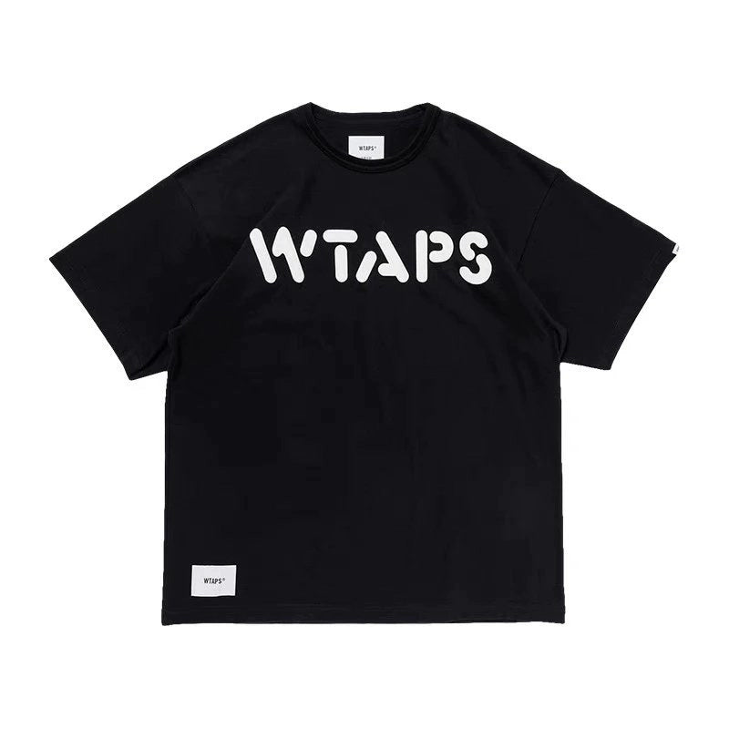 WTAPS OBJ 05/SS/COTTON. BOB logo chest print short-sleeved T-shirt 24SS