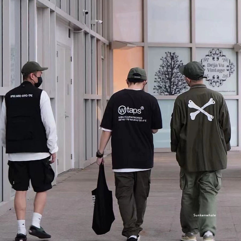 WTAPS 22SS OG hidden limited-edition magnifying glass round neck Japanese short-sleeved T-shirt for couples of the same style