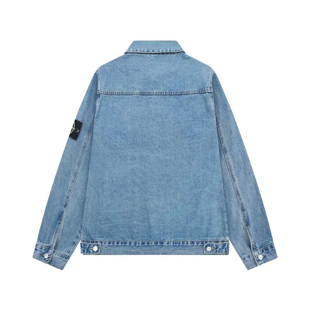 ストーンアイランド公式旗艦店：ヘビーデューティーデニムワークジャケット（ユニセックス）