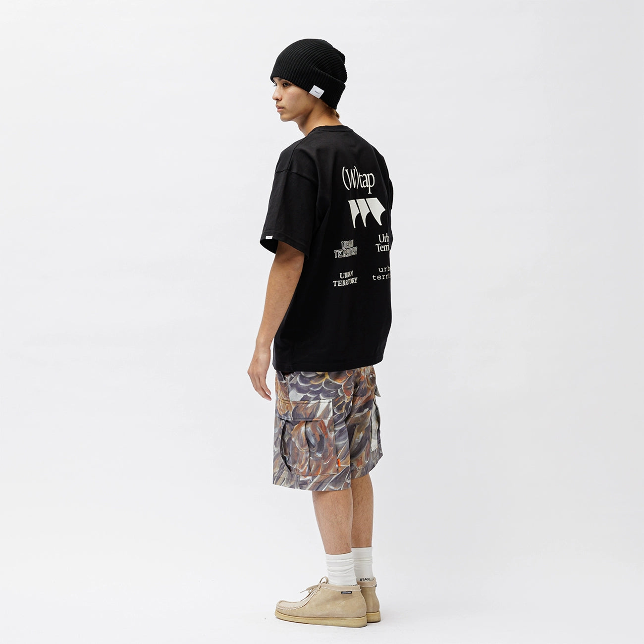 WTAPS OBJ 24SS COTTON Japanese loose casual round neck front and back printed short-sleeved T-shirt
