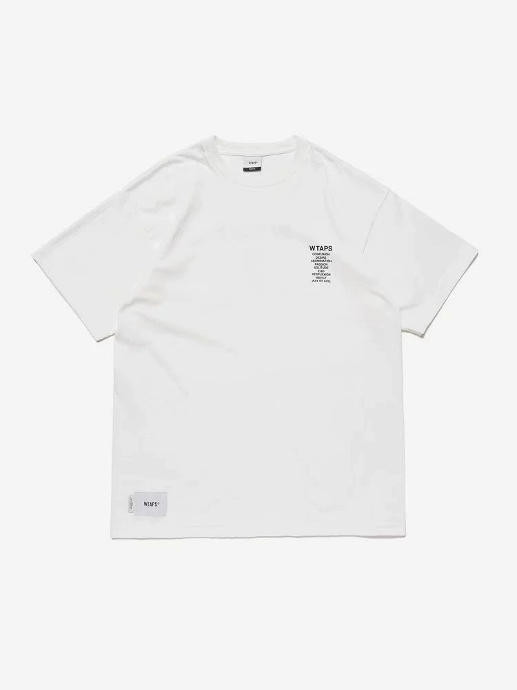 WTAPS letter printing hidden English LOGO short-sleeved OOTD casual th